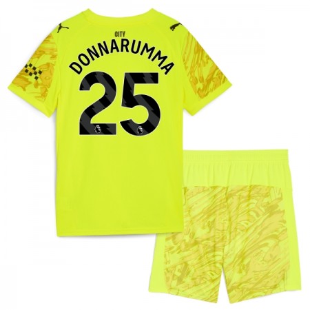 Manchester City Gianluigi Donnarumma 25 Keeper Barn Drakt 2025-26 Gul Kortermet